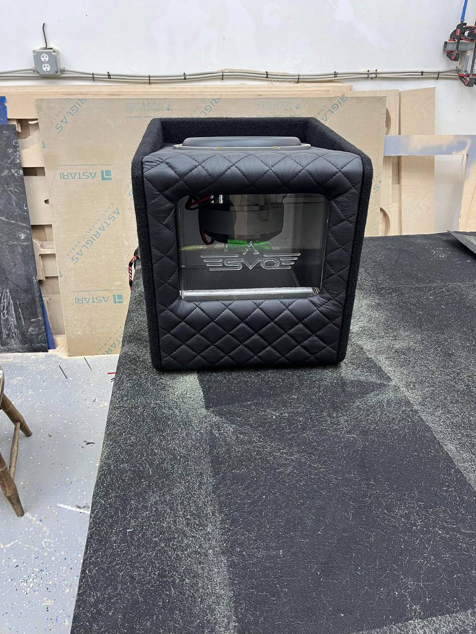 Quilted Sub Enclosure with Acrylic Window
