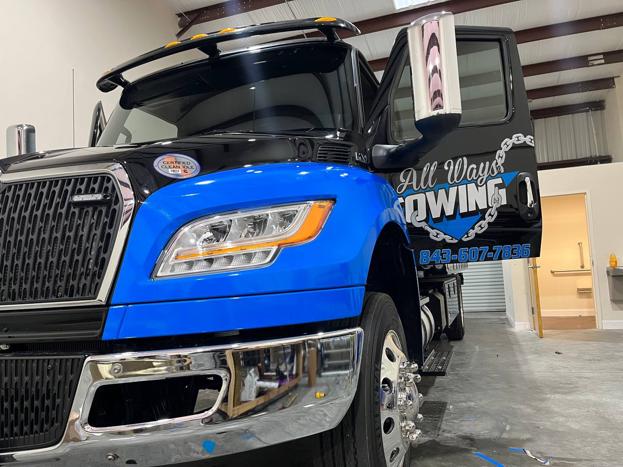 Commercial Tow Truck Window Tint