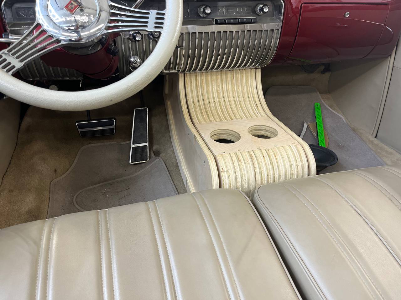Custom Center Console in Classic Car